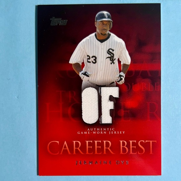2009 Topps Career Best Chicago White Sox,Jermaine Dye,Game Jersey card #PR-DT - Picture 1 of 2